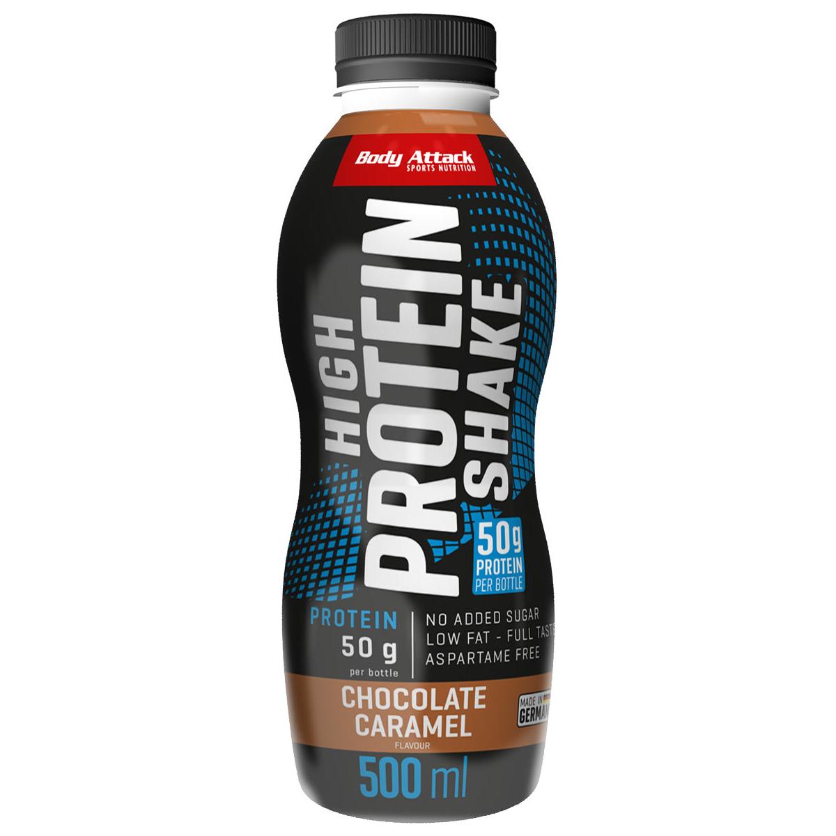 Body Attack High Protein Shake Chocolate Caramel