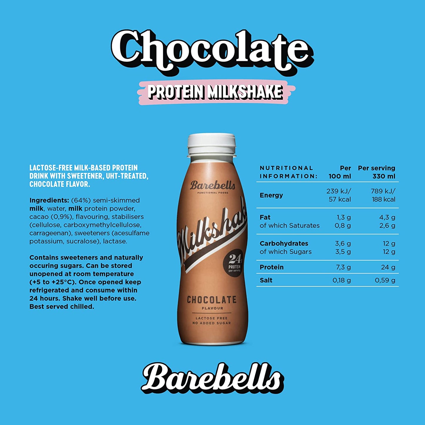 Barebells Protein Milkshake Chocolate