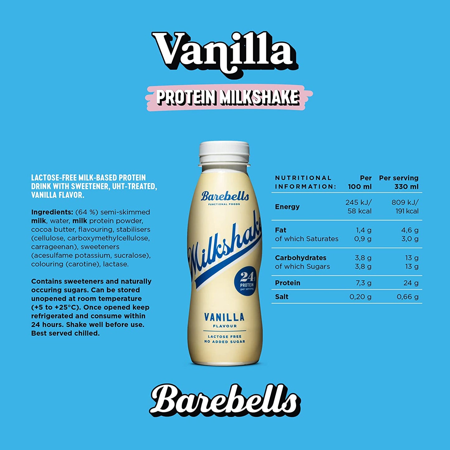 Barebells Protein Milkshake Vanilla