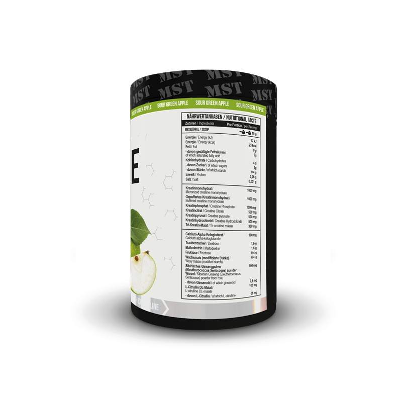 MST - Creatine Kick 500g Sour green Apple