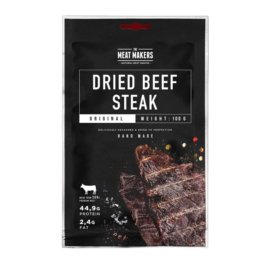 The Meat Makers Beef Jerky Steak Original Dried Beef