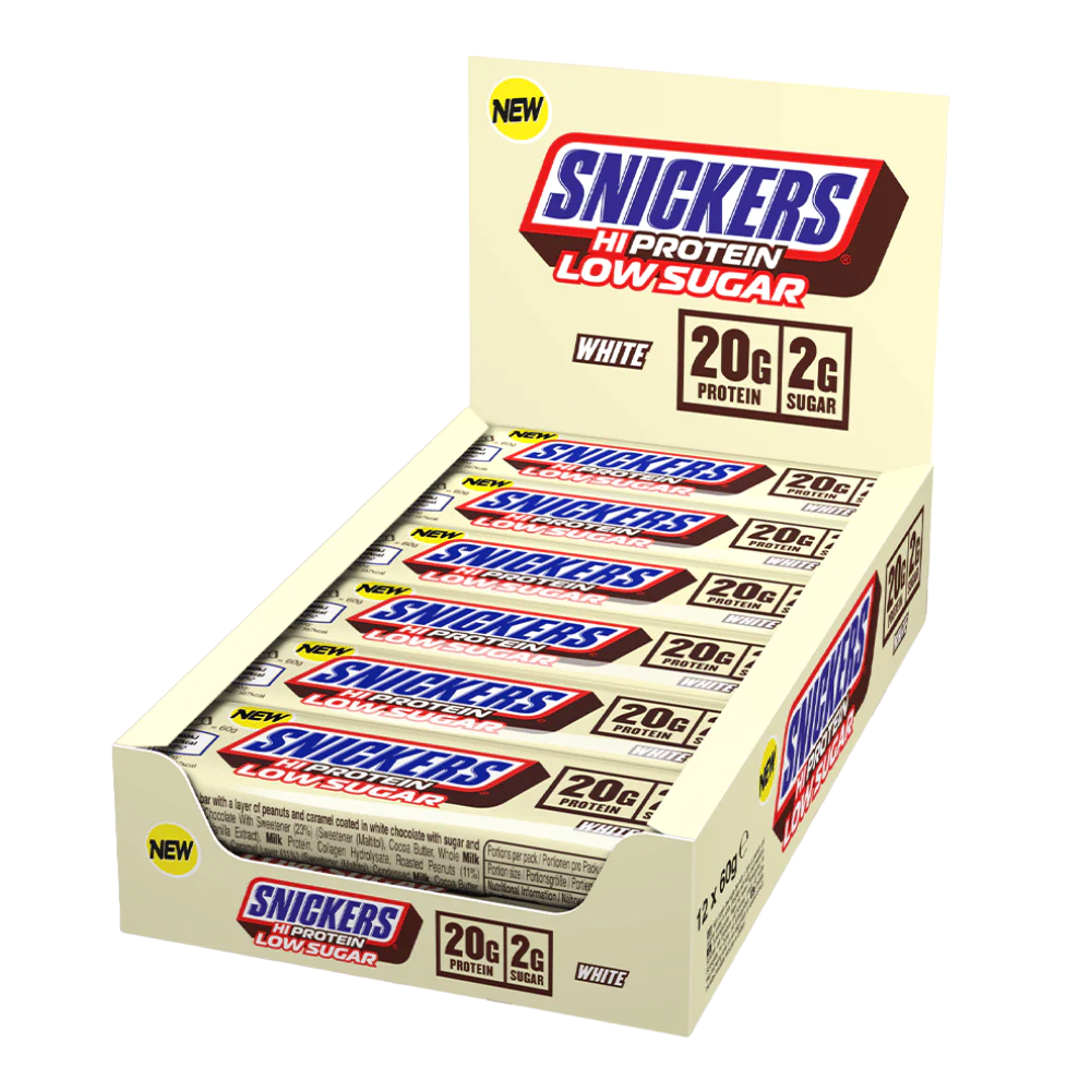 Snickers White LOW SUGAR High Protein Bar (12x57g)