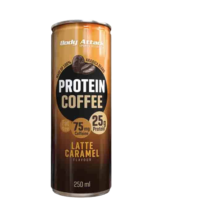 Body Attack Protein Coffee - Latte Caramel (12*250ml)