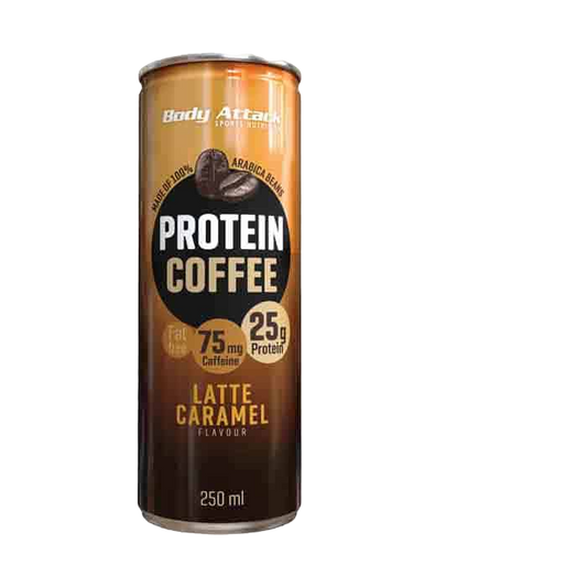 Body Attack Protein Coffee - Latte Caramel (12*250ml)