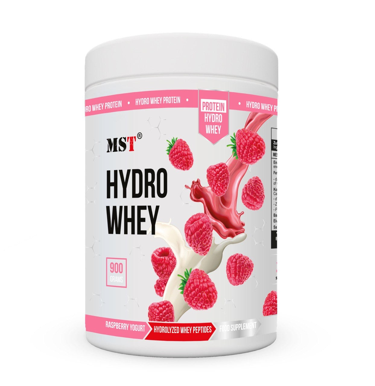 MST - Protein HydroWhey 900g Dose raspberry yogurt 