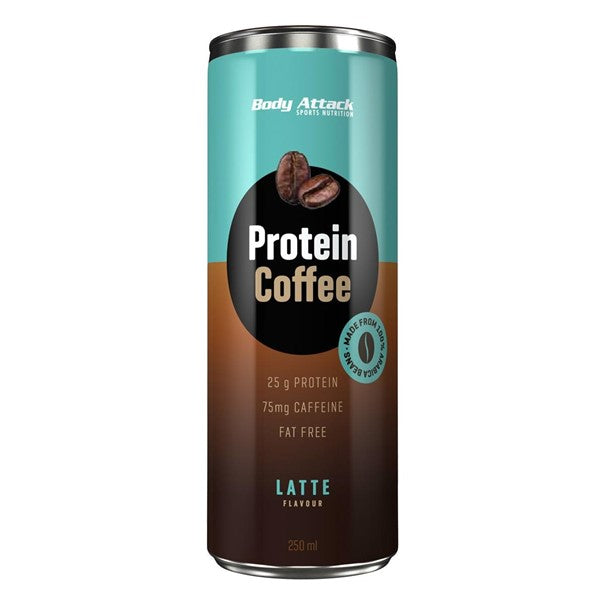 Body Attack Protein Coffee - Cafe Latte (12*250ml)