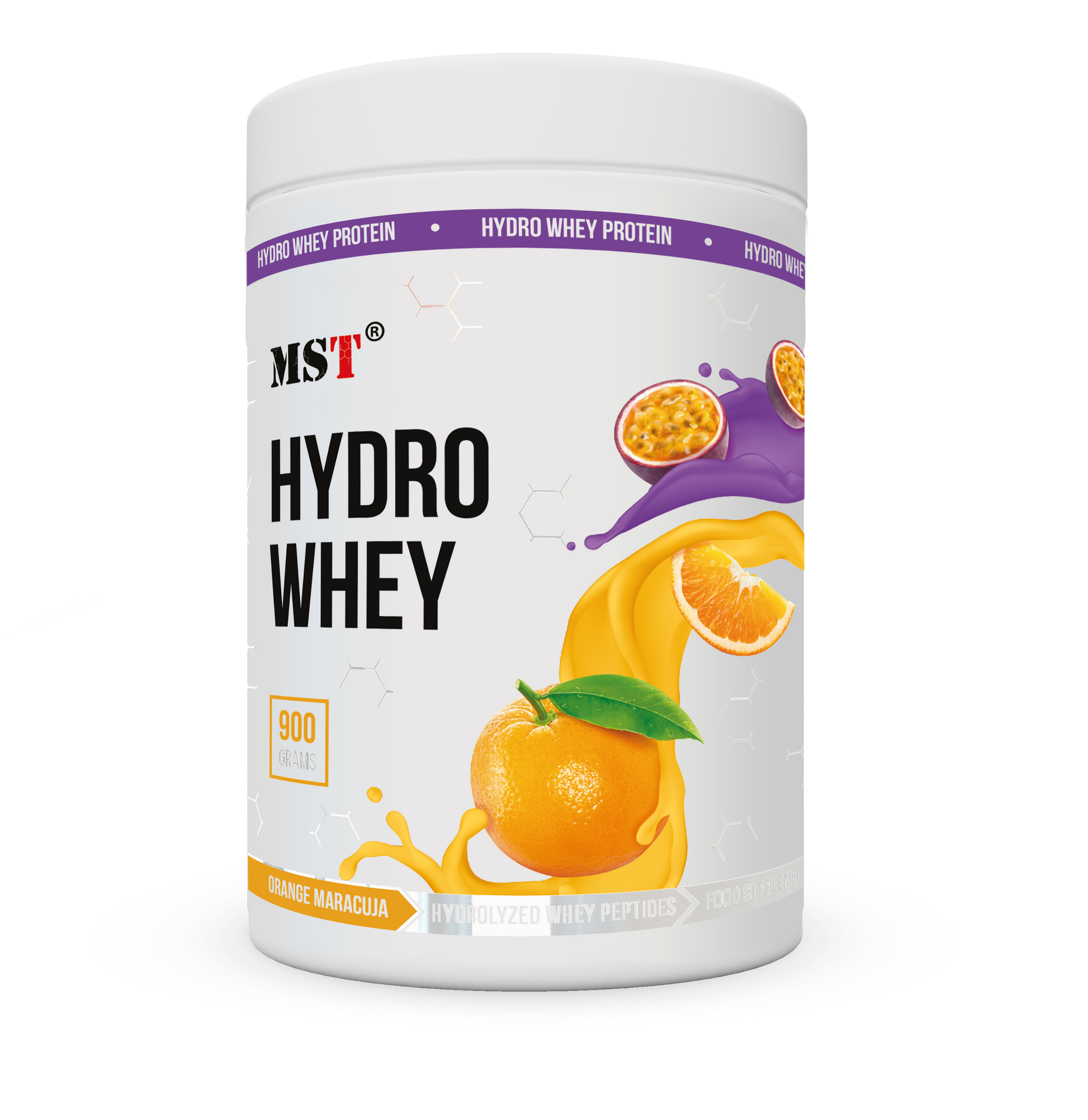 MST - Protein HydroWhey 900g Dose orange maracuja