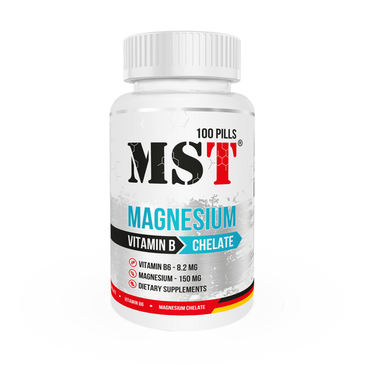 MST - Magnesium Chelate +B6 100 Pills