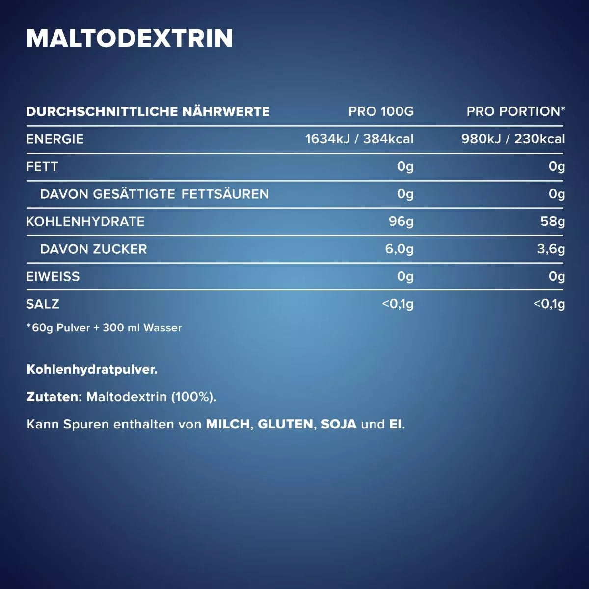 IronMaxx Maltodextrin - 2000g Beutel (neutral)