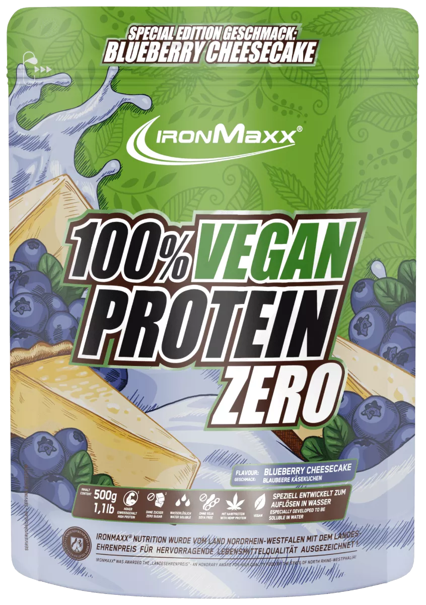 IronMaxx 100% Vegan Protein Zero 500g