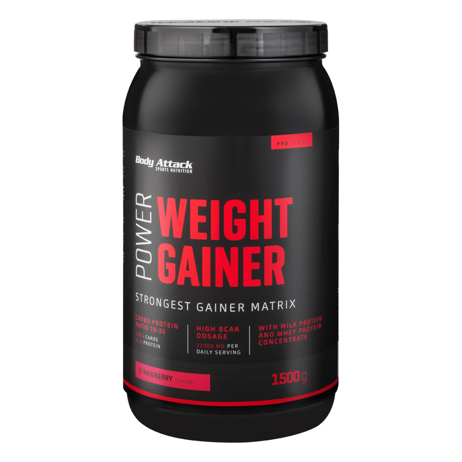 Body Attack Power Weight Gainer 1,5kg Strawberry