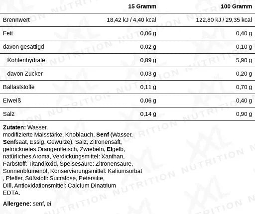 XXL Nutrition Light Sauce 265ml